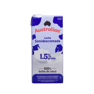Leche UHT Semidescremada Australian