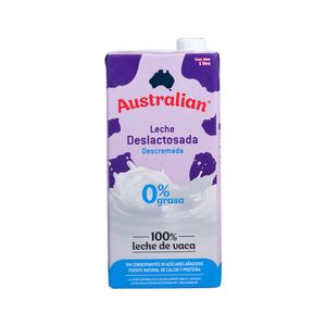 Leche UHT Deslactosada Descremada Australian