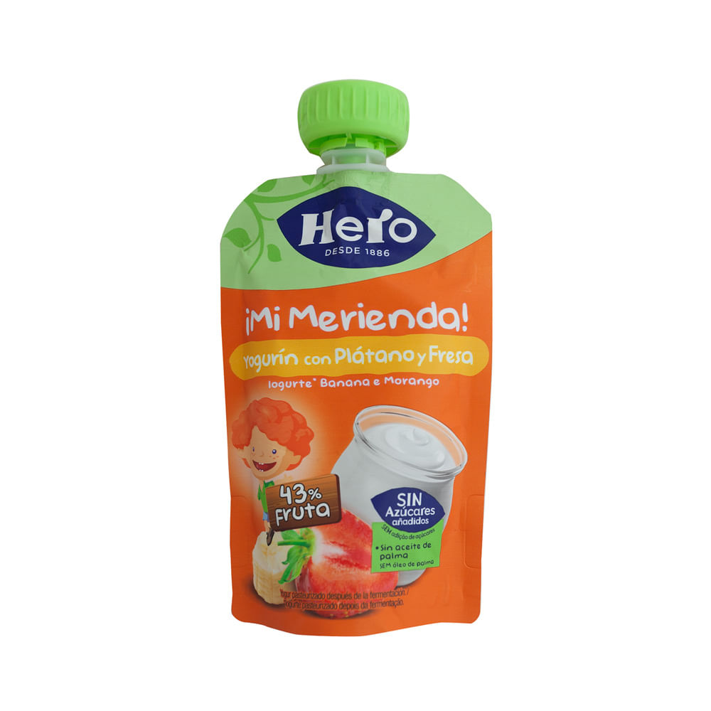 La Torre | Compota Plátano Fresa Hero Pouch