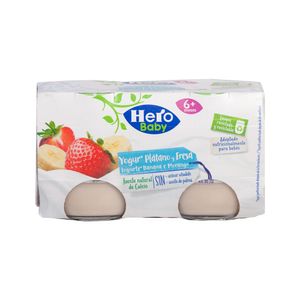 Compota Plátano Fresa Hero Baby 2 Pack