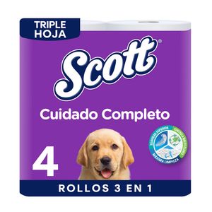 Papel Higiénico Triple Hoja Cuidado Completo Scott