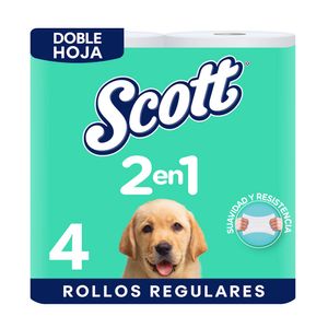 Papel Higiénico Doble Hoja 2 En 1 Scott