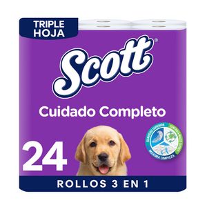 Papel Higiénico Triple Hoja Cuidado Completo Scott