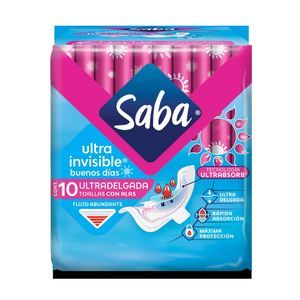 Toalla Femenina Ultra Invisible Ultra Delgada Saba