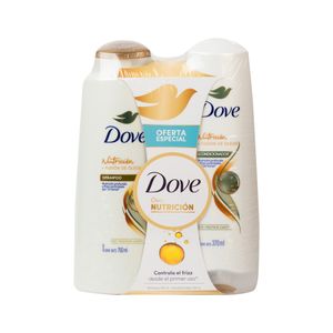 Shampoo Óleo Nutrición Dove 750ml. + Acondicionador 400ml.