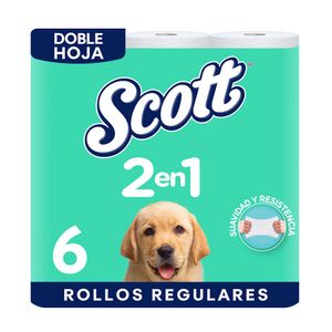 Papel Higiénico Doble Hoja 2 En 1 Scott